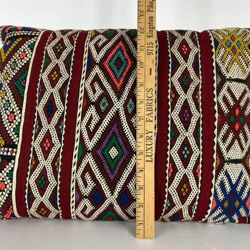 Pillow Large Moroccan Vintage Kilim Cushion 12